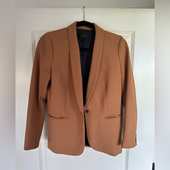 JCrew tan wool blend blazer. - Picture 1 of 9